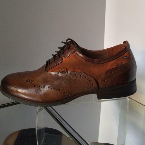 NEW ROCKPORT Parker Hill Brogue Dark Brown Leather/Canvas Shoes (Size 8.5 D) main image 10